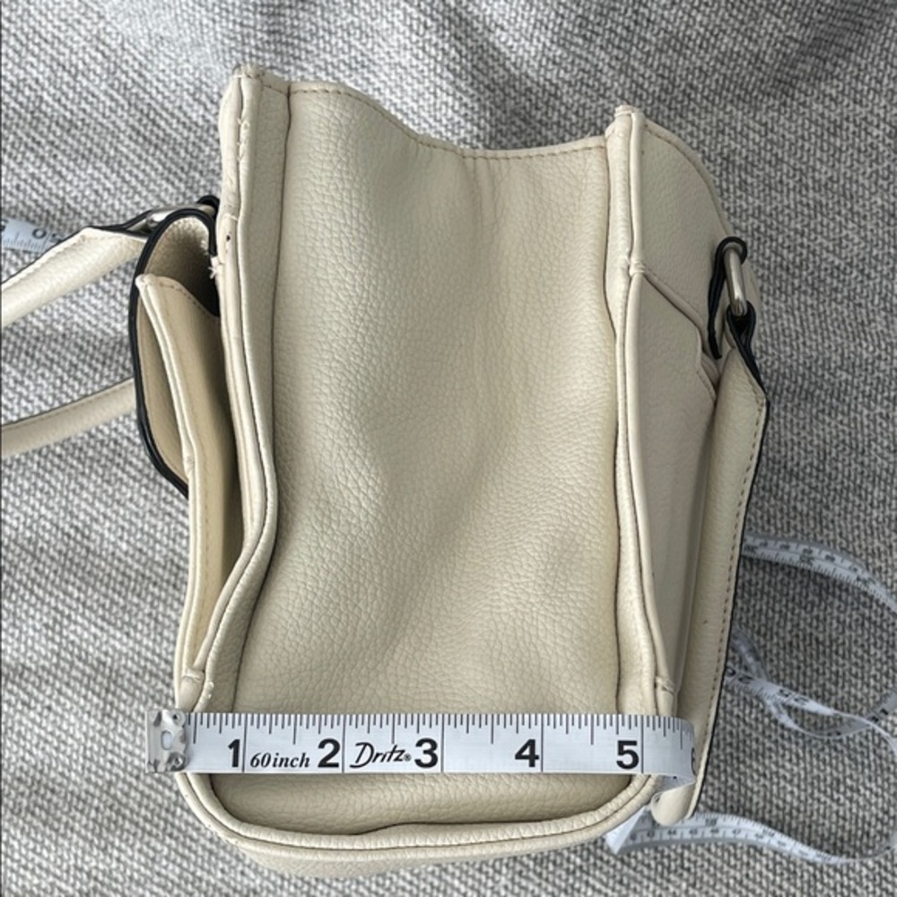 Giani Bernini Cream Satchel with Chain Detail - Picture 13 of 16